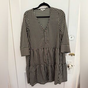 FRNCH women’s Patterned swing Dress. Size medium.